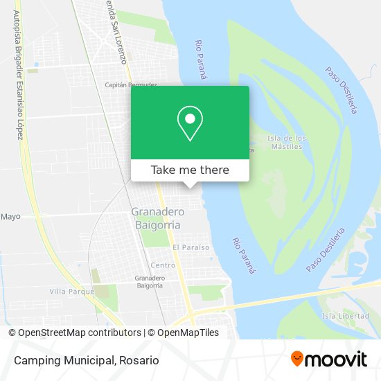 Mapa de Camping Municipal