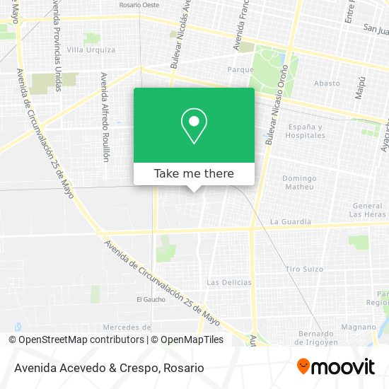 Avenida Acevedo & Crespo map