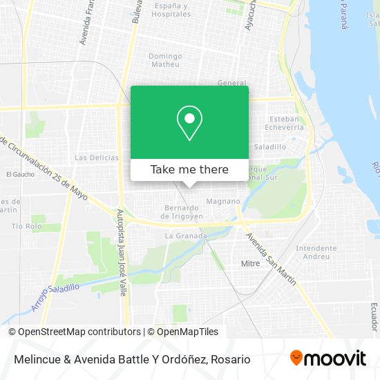 Melincue & Avenida Battle Y Ordóñez map