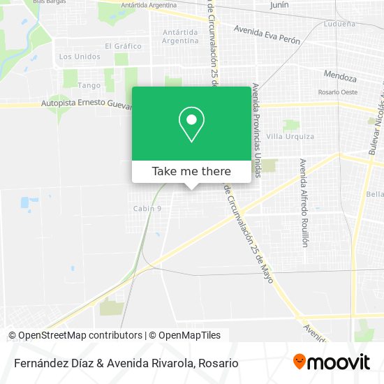 Mapa de Fernández Díaz & Avenida Rivarola