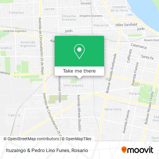 Ituzaingo & Pedro Lino Funes map