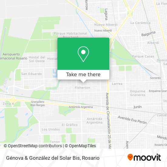 Génova & González del Solar Bis map