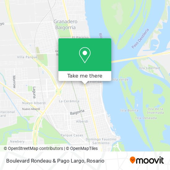 Boulevard Rondeau & Pago Largo map