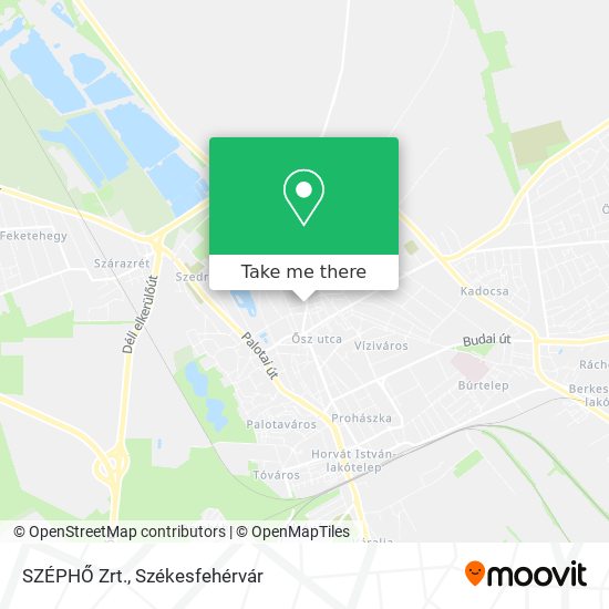 SZÉPHŐ Zrt. map