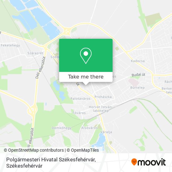 Polgármesteri Hivatal Székesfehérvár map