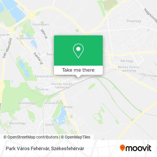 Park Város Fehérvár map