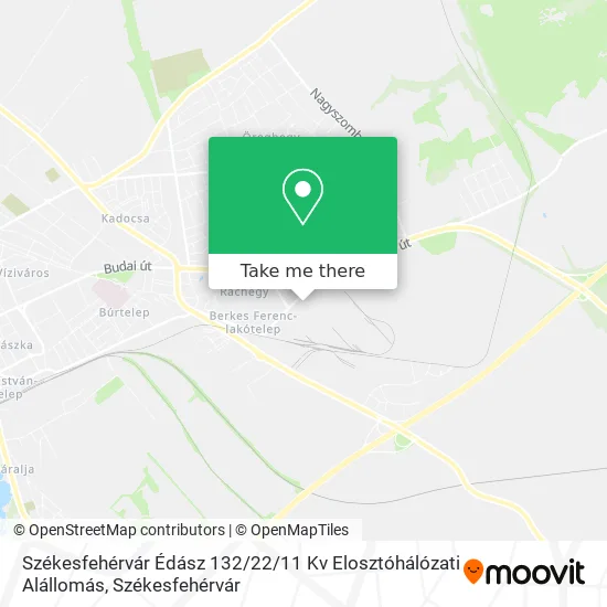 Székesfehérvár Édász 132 / 22 / 11 Kv Elosztóhálózati Alállomás map