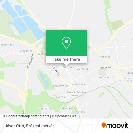 Jávor Ottó map