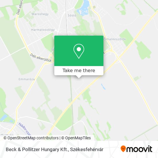 Beck & Pollitzer Hungary Kft. map