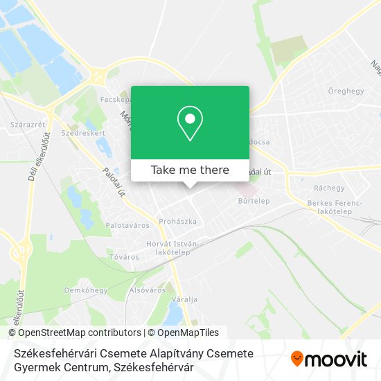 Székesfehérvári Csemete Alapítvány Csemete Gyermek Centrum map