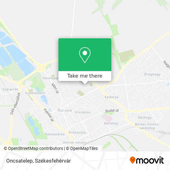 Oncsatelep map