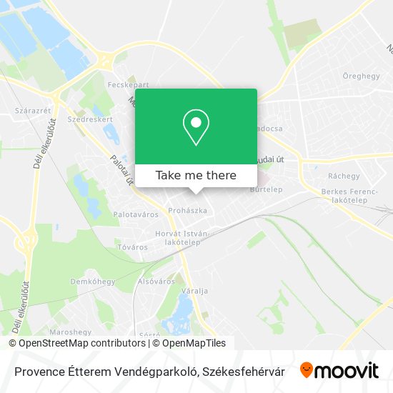 Provence Étterem Vendégparkoló map