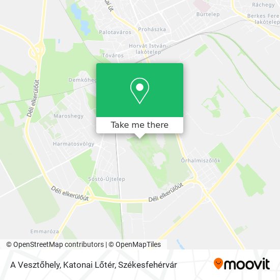 A Vesztőhely, Katonai Lőtér map