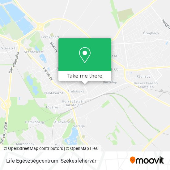 Life Egészségcentrum map