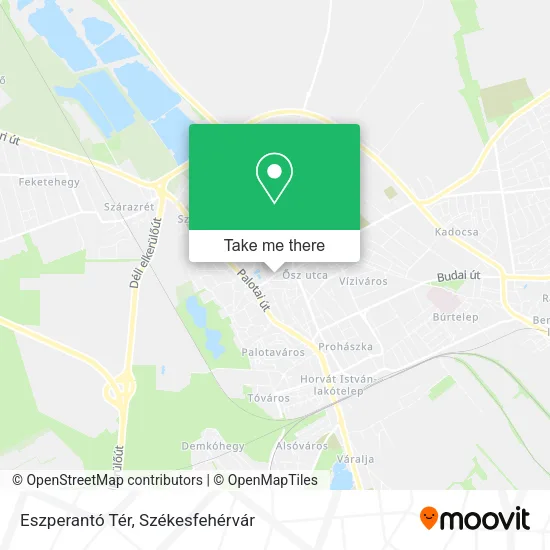 Eszperantó Tér map