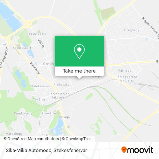 Sika-Mika Autómosó map