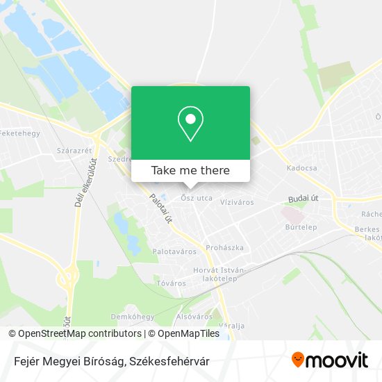 Fejér Megyei Bíróság map