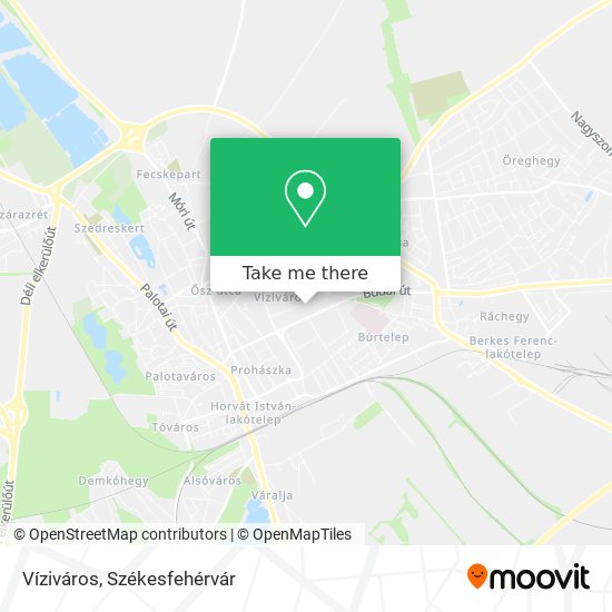 Víziváros map