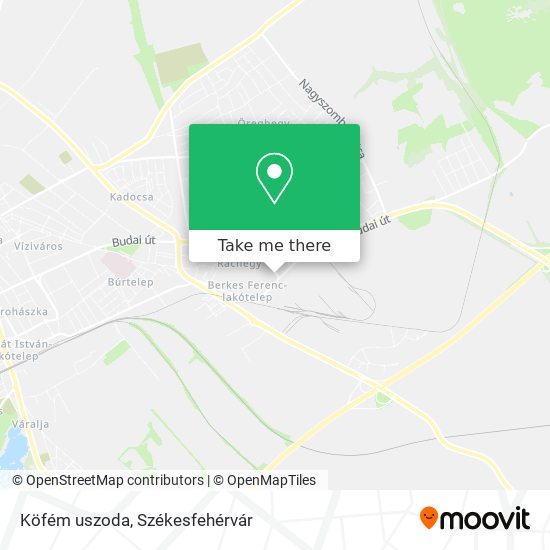 Köfém uszoda map