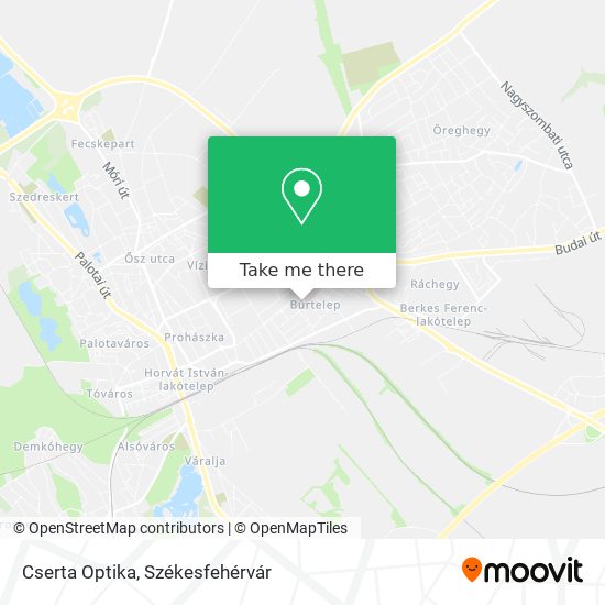 Cserta Optika map