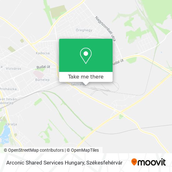Arconic Shared Services Hungary map