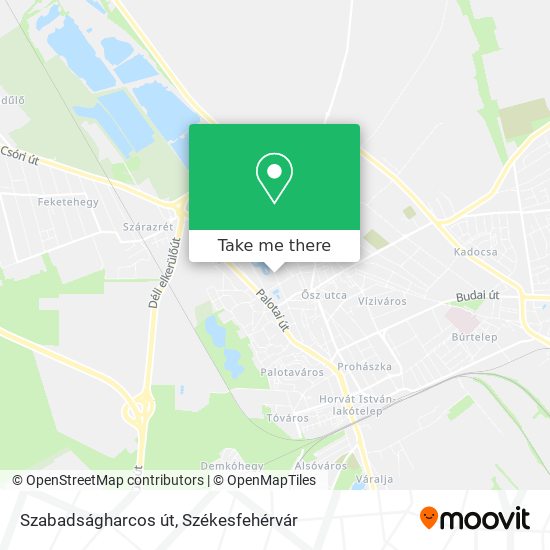 Szabadságharcos út map