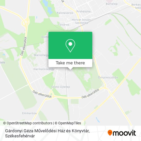 Gárdonyi Géza Művelődési Ház és Könyvtár map