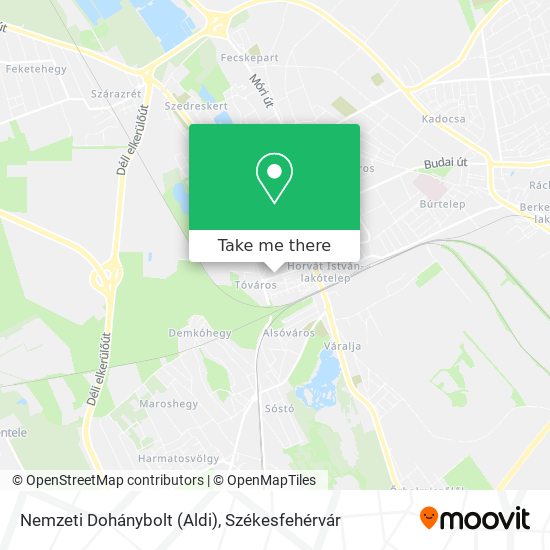 Nemzeti Dohánybolt (Aldi) map
