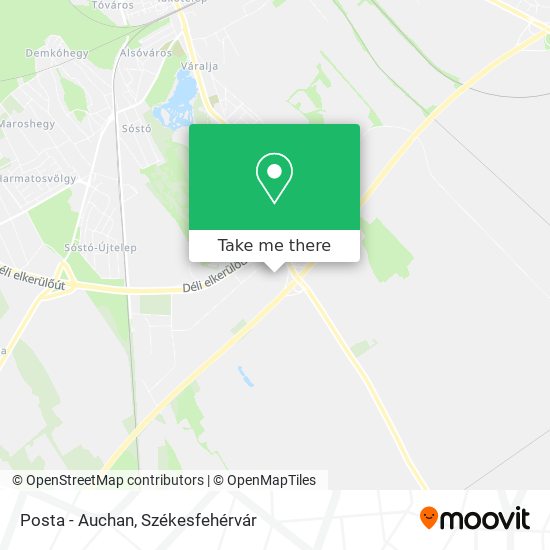 Posta - Auchan map