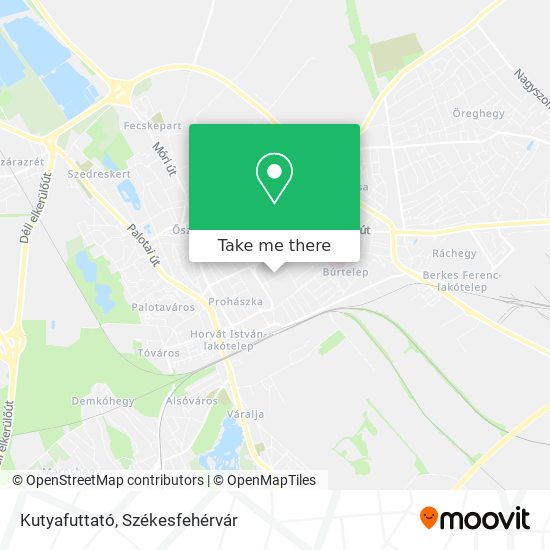 Kutyafuttató map