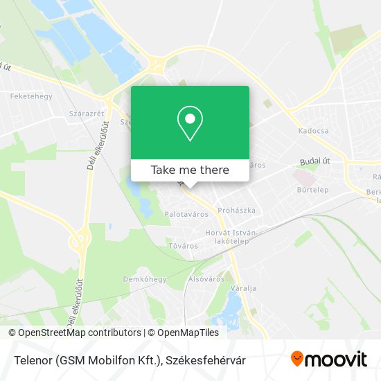 Telenor (GSM Mobilfon Kft.) map