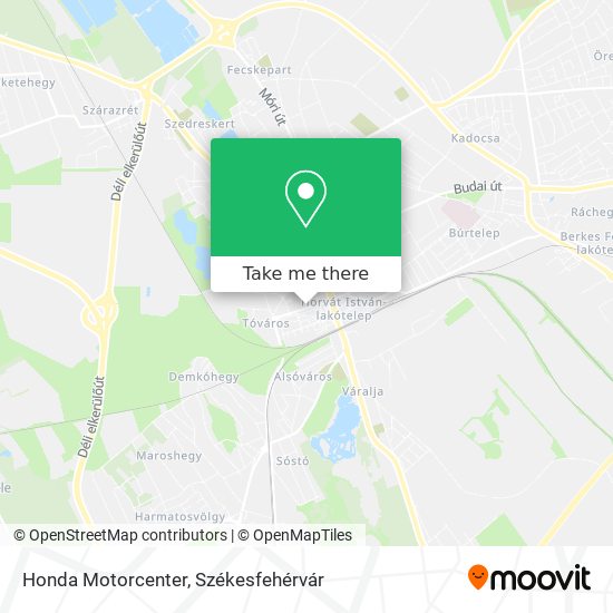 Honda Motorcenter map