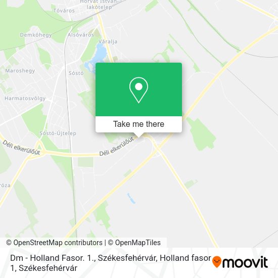 Dm - Holland Fasor. 1., Székesfehérvár, Holland fasor 1 map