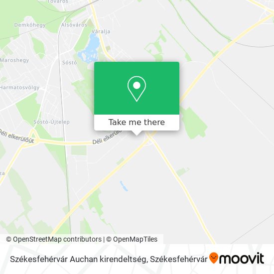 Székesfehérvár Auchan kirendeltség map