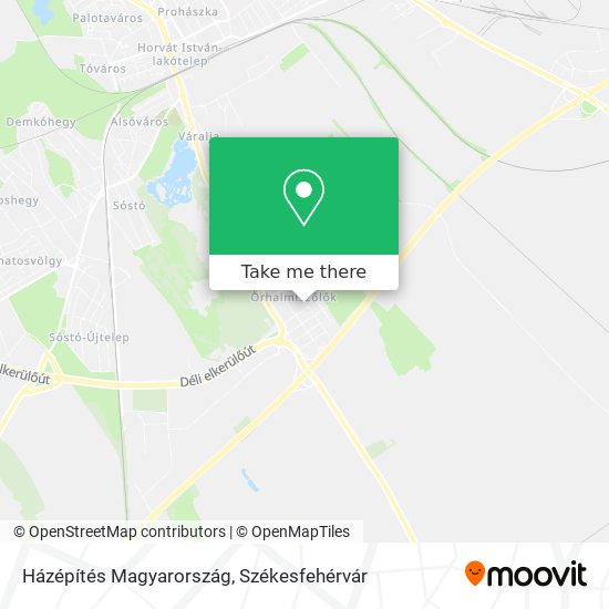 Házépítés Magyarország map