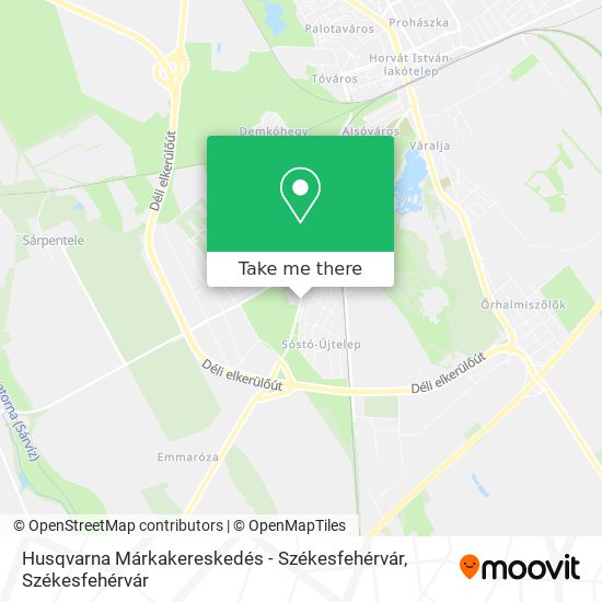 Husqvarna Márkakereskedés - Székesfehérvár map