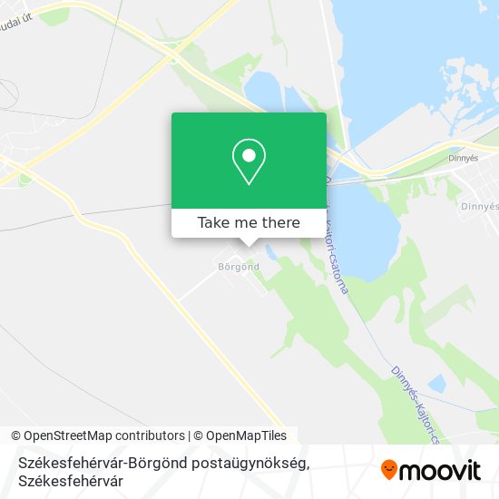 Székesfehérvár-Börgönd postaügynökség map
