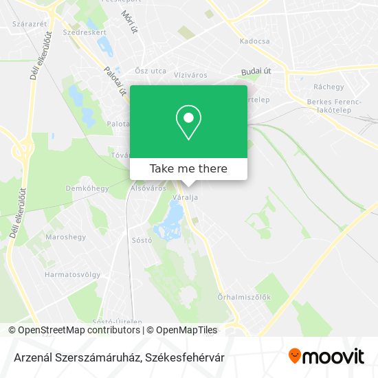 Arzenál Szerszámáruház map