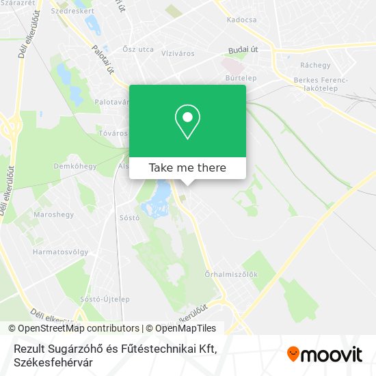 Rezult Sugárzóhő és Fűtéstechnikai Kft map