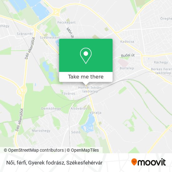 Női, férfi, Gyerek fodrász map