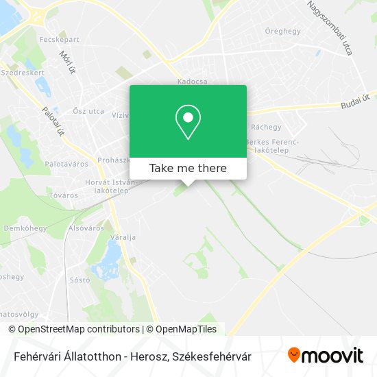 Fehérvári Állatotthon - Herosz map