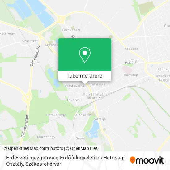Erdészeti Igazgatóság Erdőfelügyeleti és Hatósági Osztály map