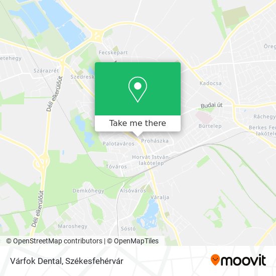 Várfok Dental map