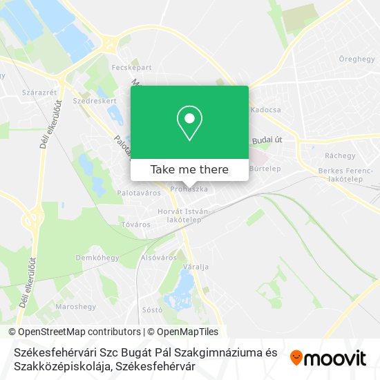 Székesfehérvári Szc Bugát Pál Szakgimnáziuma és Szakközépiskolája map