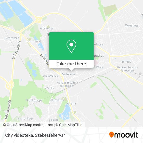 City videótéka map