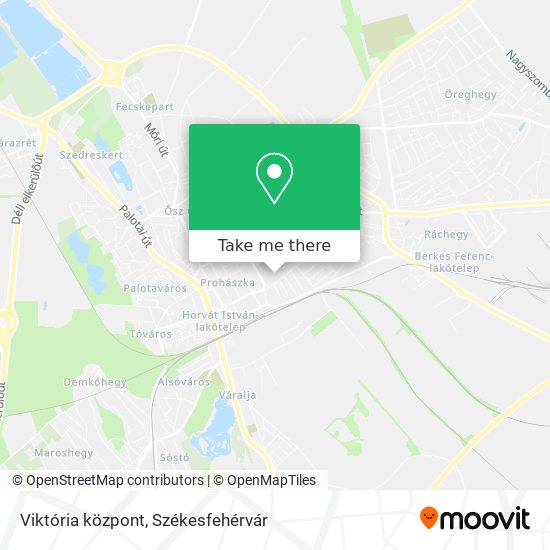 Viktória központ map