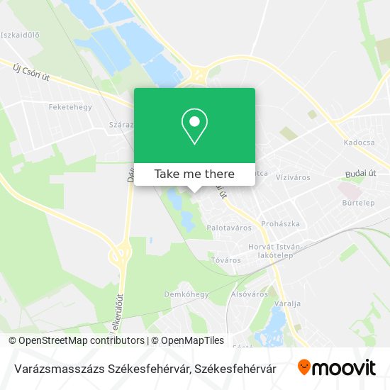 Varázsmasszázs Székesfehérvár map