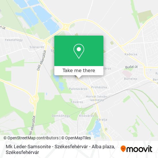 Mk Leder-Samsonite - Székesfehérvár - Alba plaza map