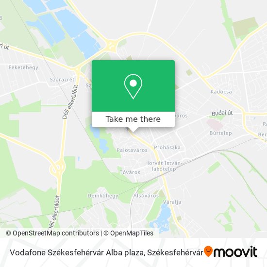Vodafone Székesfehérvár Alba plaza map