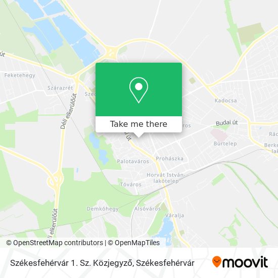 Székesfehérvár 1. Sz. Közjegyző map
